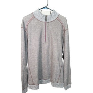 Tommy Bahama Men's Flipshore Brown 1/2 Zip Sweater XXL